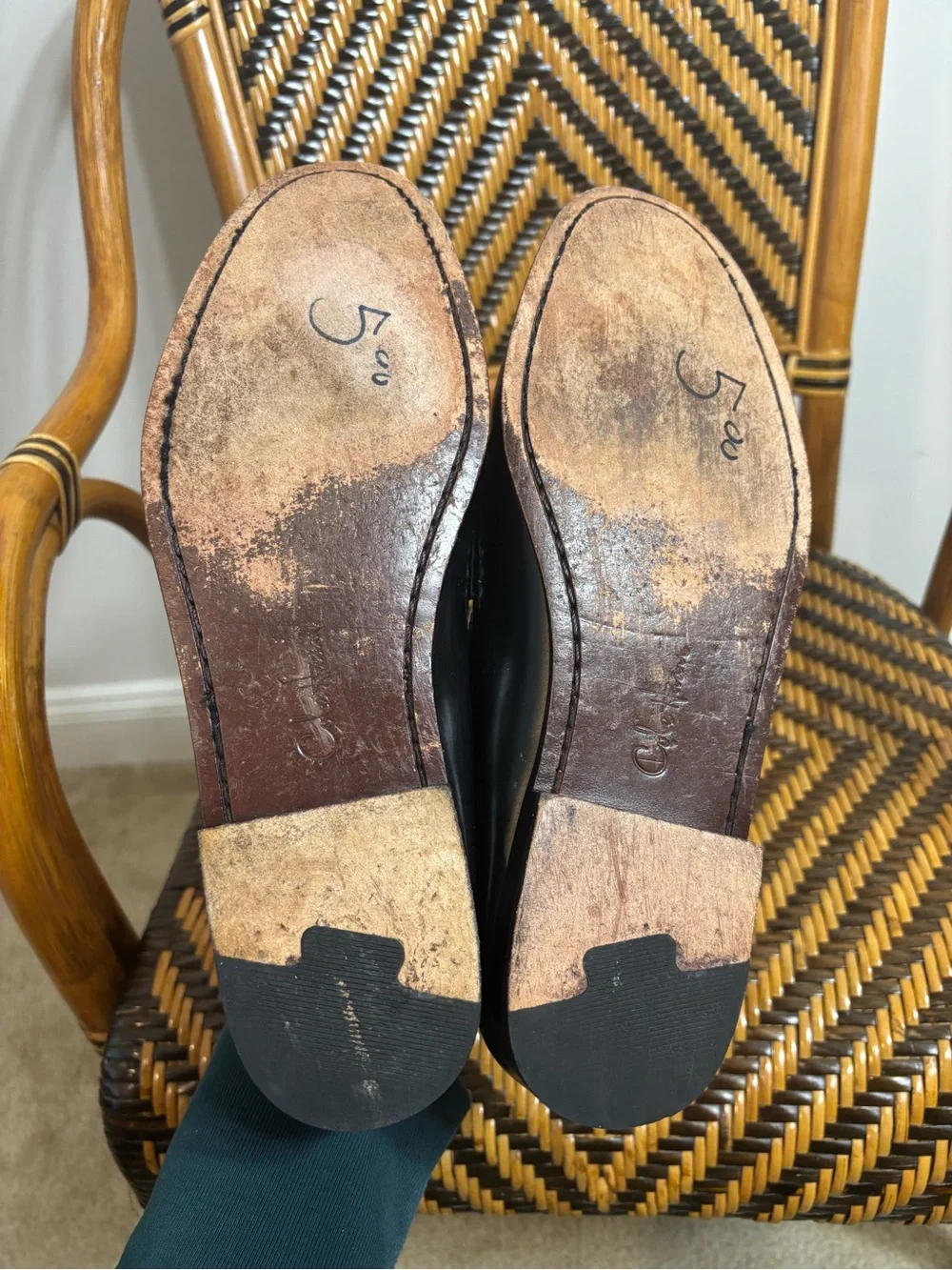 Cole Haan Penny Loafers Black Leather 10.5 Preppy
